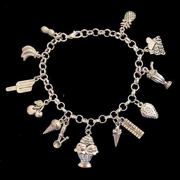 I Love Ice Cream Charm Bracelet - Picture 2 of 7